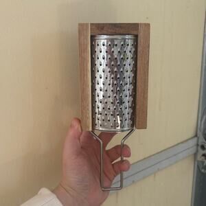 italian olivewood parmesan cheese box grater crofton